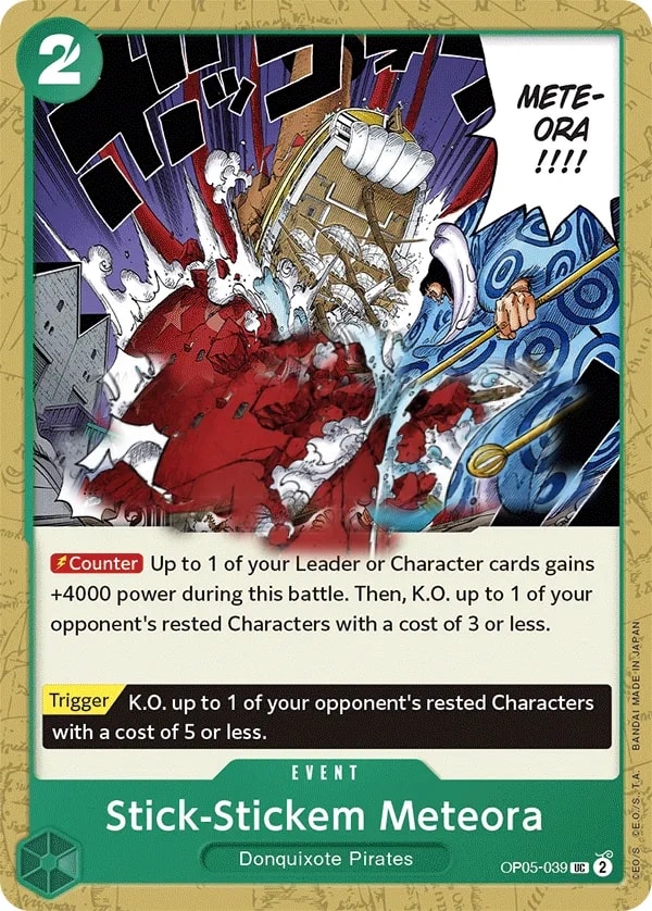 Stick-Stickem Meteora (OP05-039) — Uncommon One Piece card