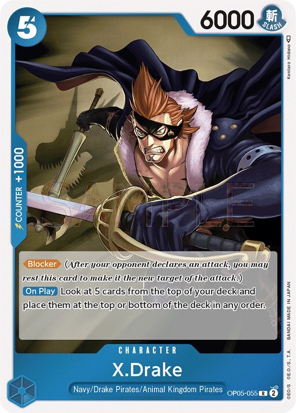 X.Drake (OP05-055) — Rare One Piece card