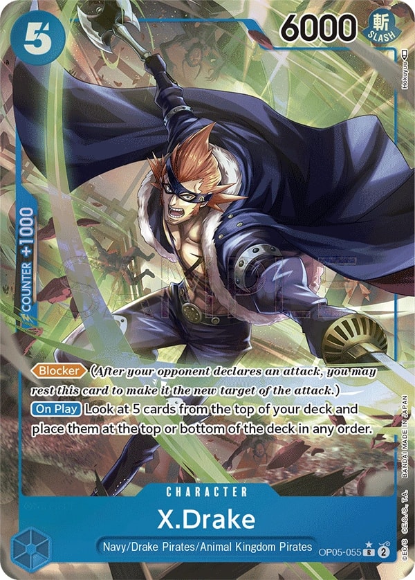 X.Drake (055) (Alternate Art) One Piece card