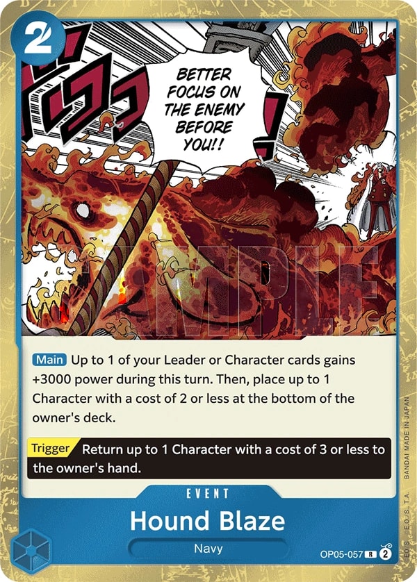 Hound Blaze (057) (Jolly Roger Foil) One Piece card