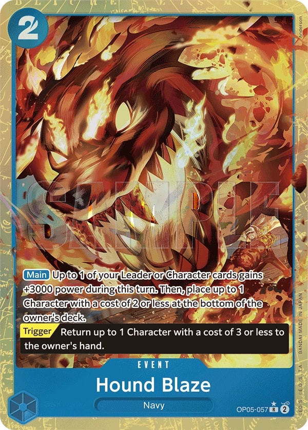 Hound Blaze (057) (Alternate Art) One Piece card