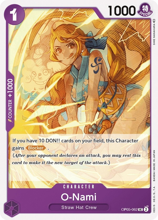 O-Nami (OP05-062) — Uncommon One Piece card