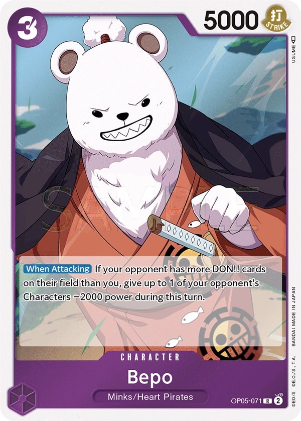 Bepo (OP05-071) — Rare One Piece card