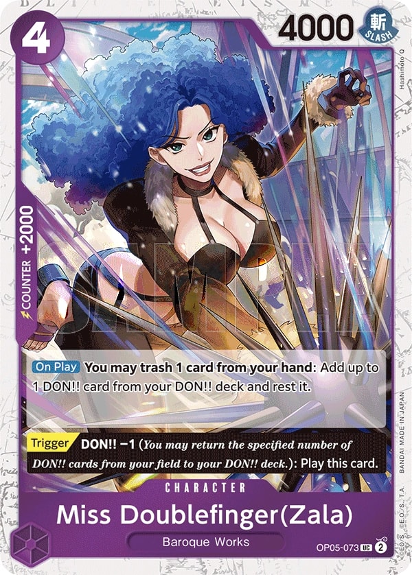 Miss Doublefinger (073) (Zala) One Piece card