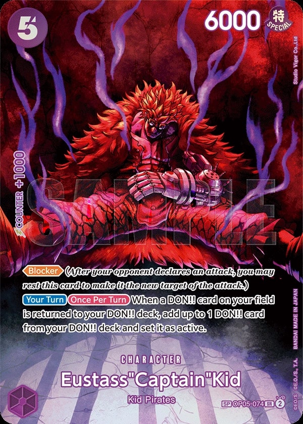 Eustass"Captain"Kid (074) (SP) One Piece card