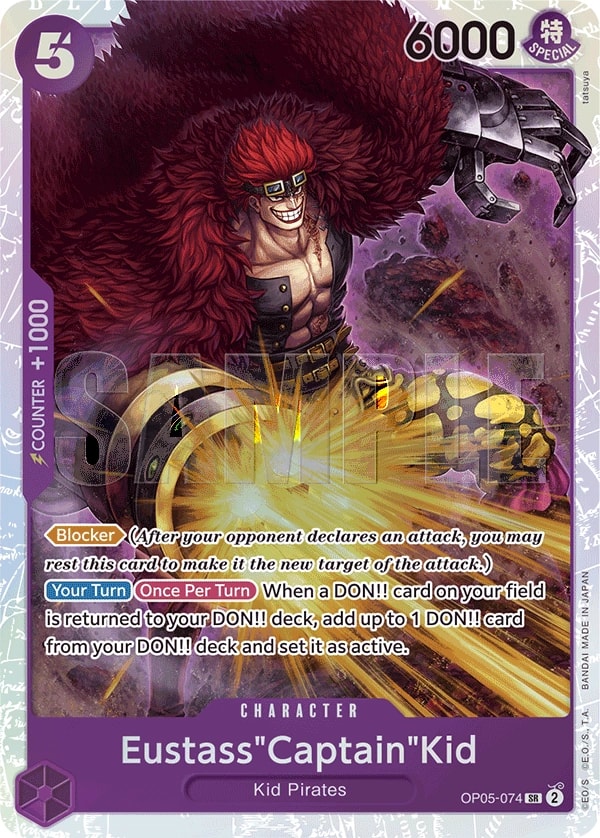 Eustass"Captain"Kid (074) (Reprint) One Piece card