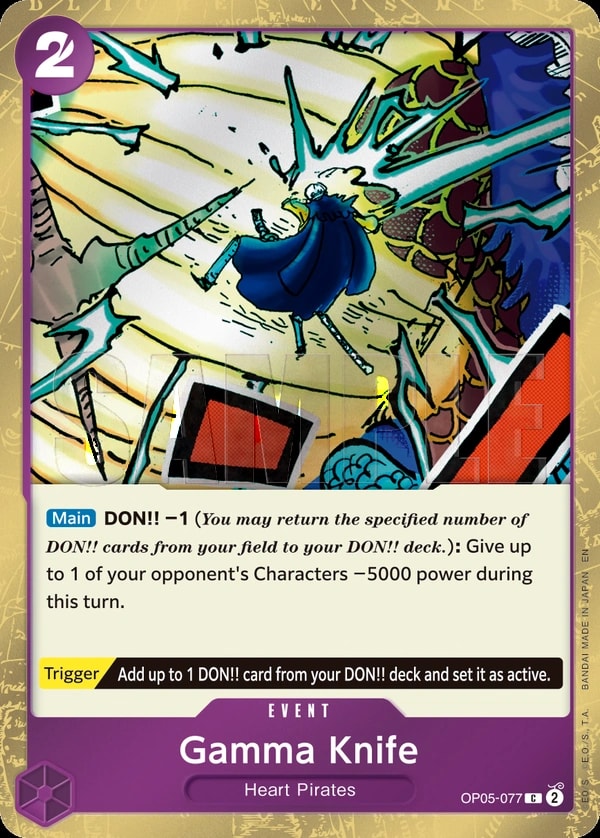 Gamma Knife (077) (Pirate Foil) One Piece card