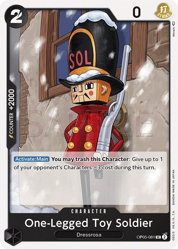 One-Legged Toy Soldier (OP05-081) — Uncommon One Piece card