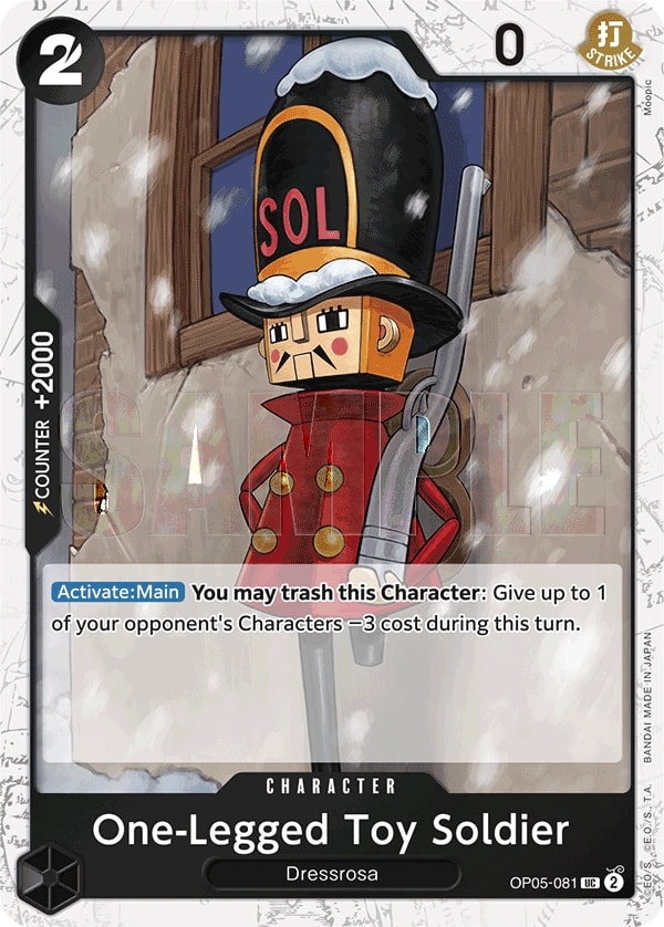 One-Legged Toy Soldier (081) (Jolly Roger Foil) One Piece card