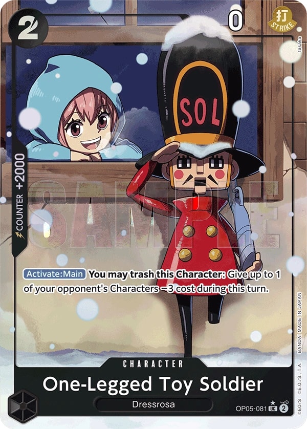 One-Legged Toy Soldier (081) (Alternate Art) One Piece card