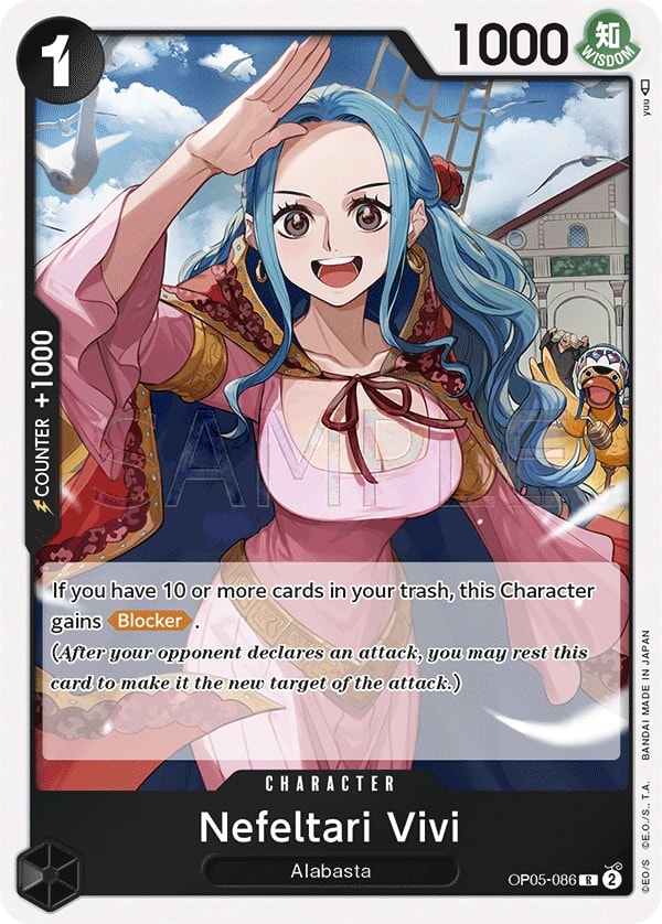 Nefeltari Vivi (OP05-086) — Rare One Piece card