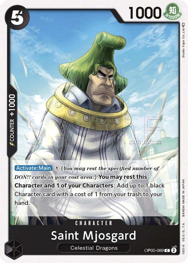 Saint Mjosgard (OP05-089) — Common One Piece card