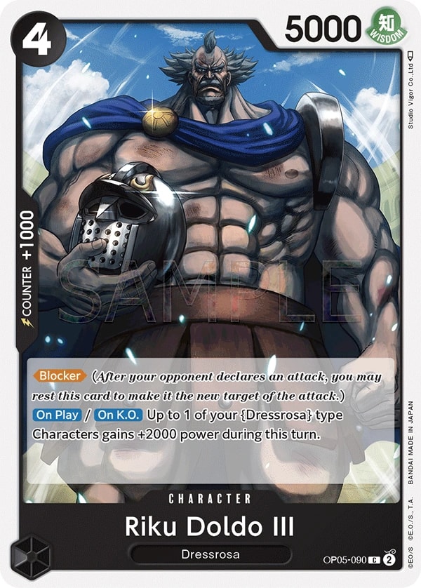 Riku Doldo III (OP05-090) — Common One Piece card