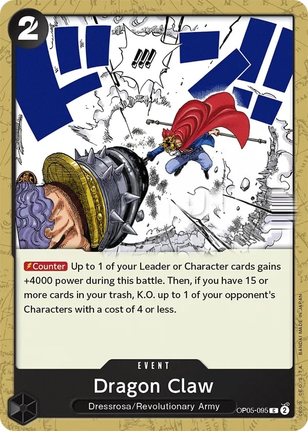Dragon Claw (OP05-095) — Common One Piece card