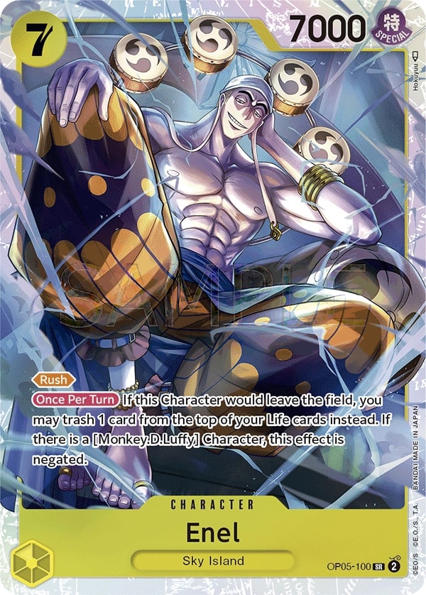 Enel OP05-100 One Piece card