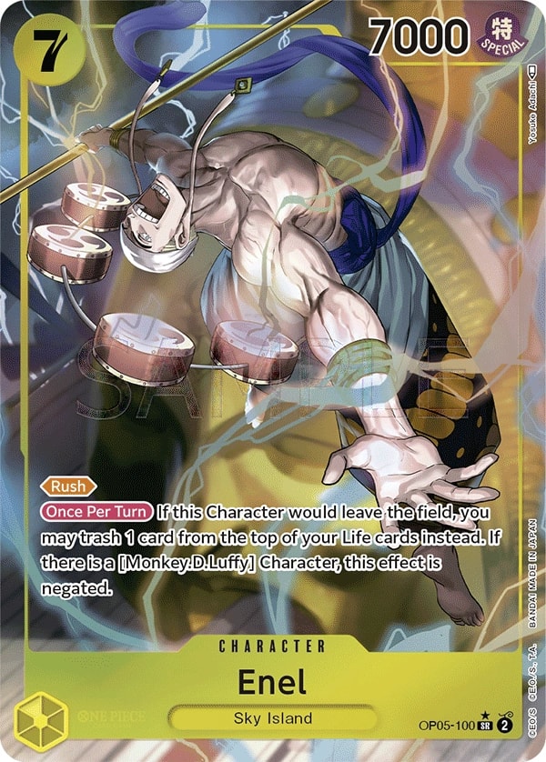 Enel (100) (Alternate Art) One Piece card