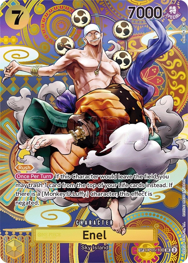 Enel (100) (SP) One Piece card