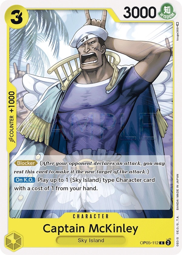 Captain McKinley (OP05-112) — Common One Piece card