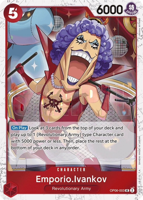 Emporio.Ivankov (003) (Jolly Roger Foil) One Piece card