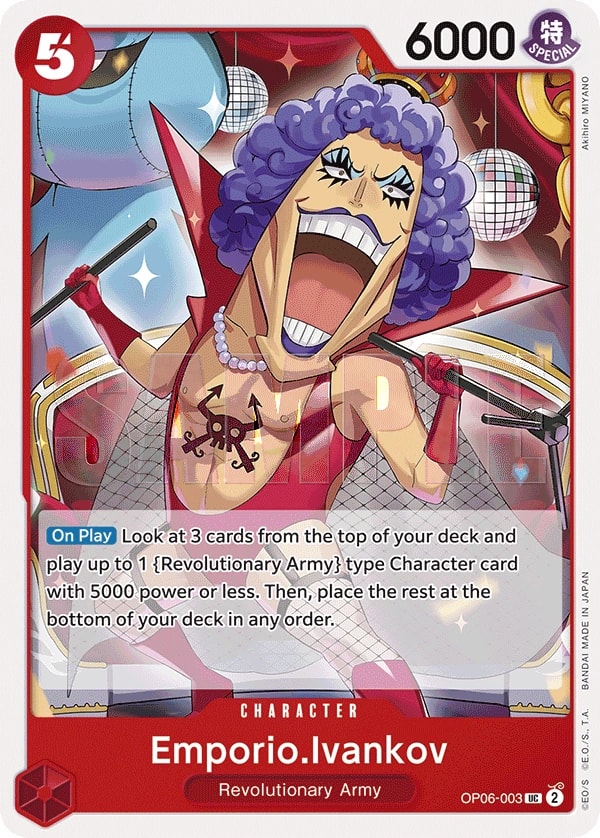 Emporio.Ivankov (003) One Piece card
