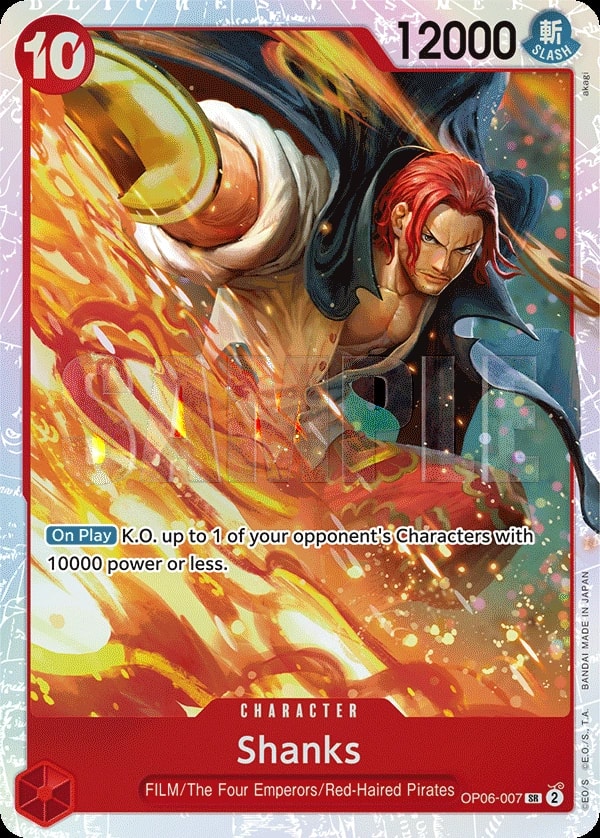 Shanks OP06-007 One Piece card