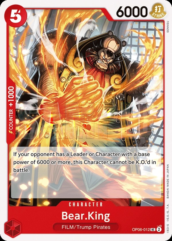 Bear.King (OP06-012) — Uncommon One Piece card