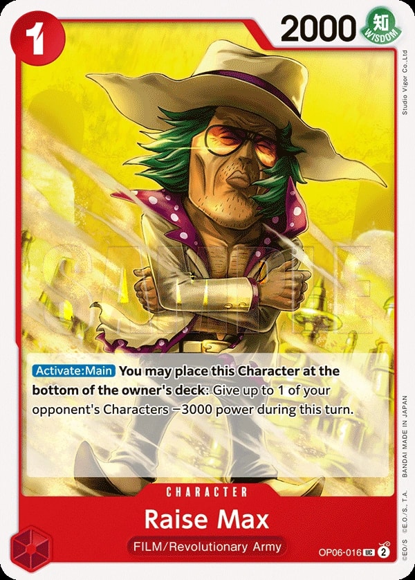 Raise Max (OP06-016) — Uncommon One Piece card