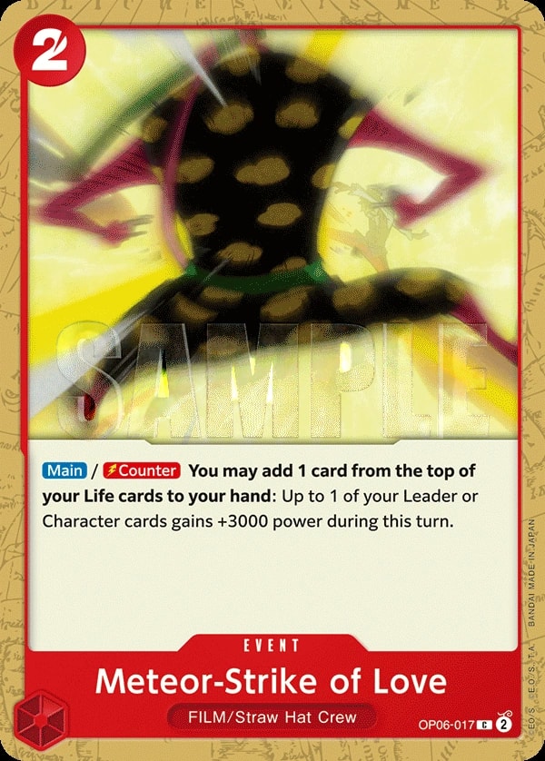 Meteor-Strike of Love (OP06-017) — Common One Piece card