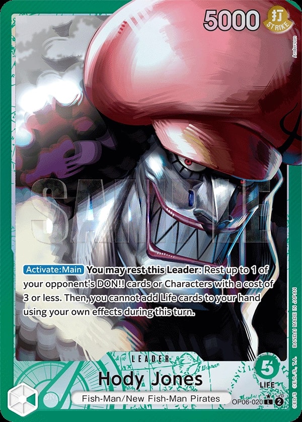 Hody Jones (020) (Alternate Art) One Piece card