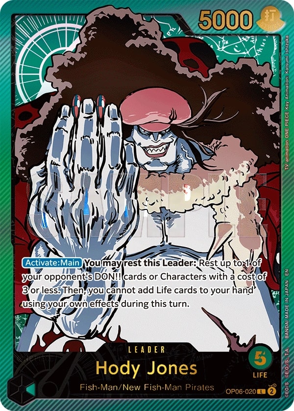 Hody Jones (020) (SPR) One Piece card