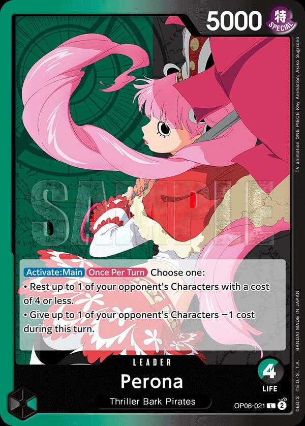 Perona OP06-021 One Piece leader card