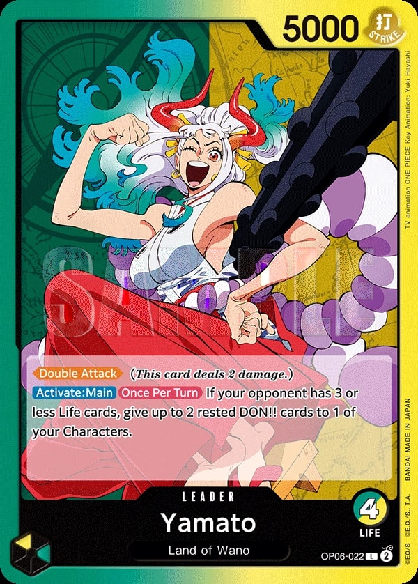 Yamato OP06-022 One Piece leader card