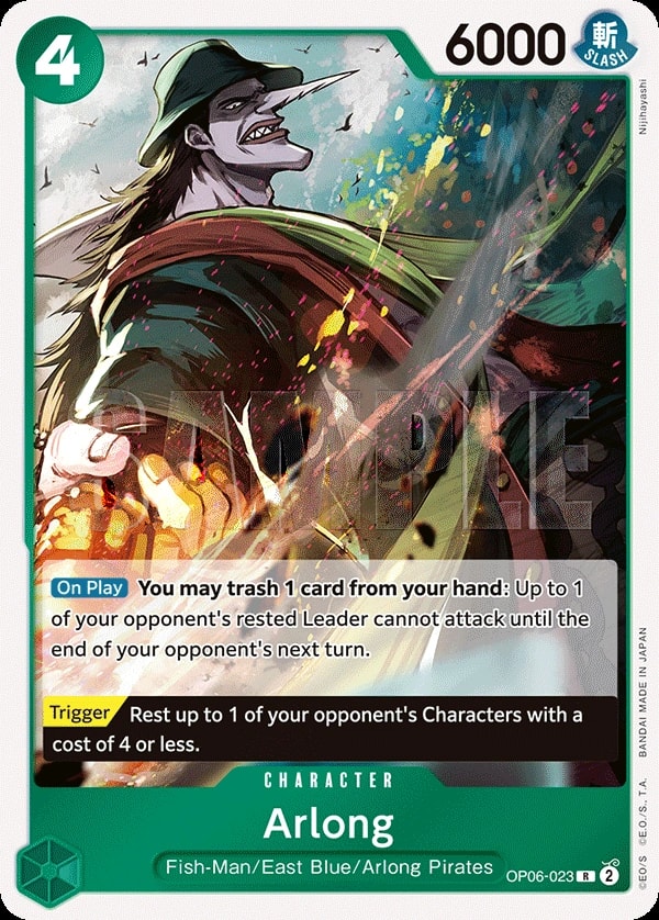 Arlong (OP06-023) — Rare One Piece card
