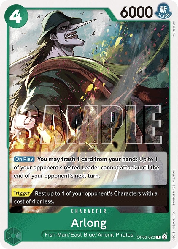 Arlong (023) One Piece card