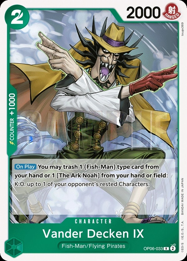 Vander Decken IX (OP06-033) — Rare One Piece card