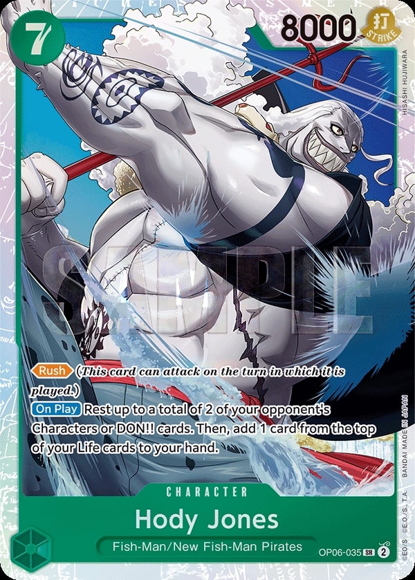 Hody Jones OP06-035 One Piece card