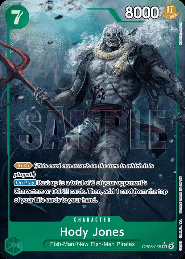 Hody Jones (035) (Alternate Art) One Piece card