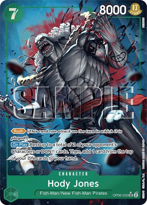 Hody Jones (035) (Alternate Art) One Piece card