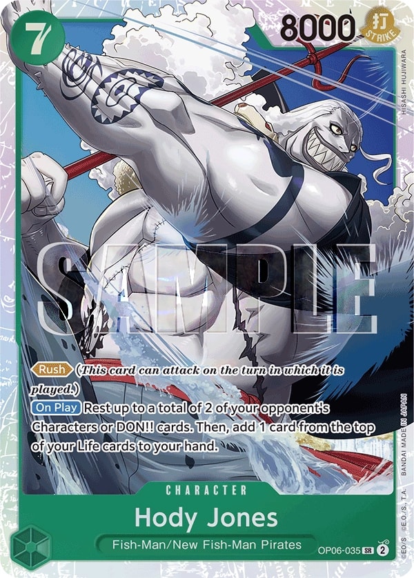 Hody Jones (035) One Piece card