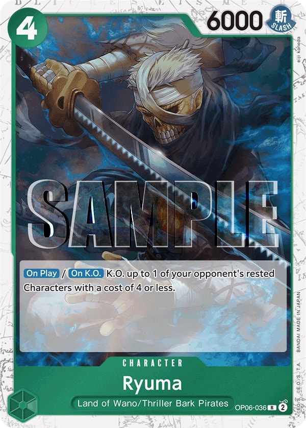 Ryuma (036) (Jolly Roger Foil) One Piece card