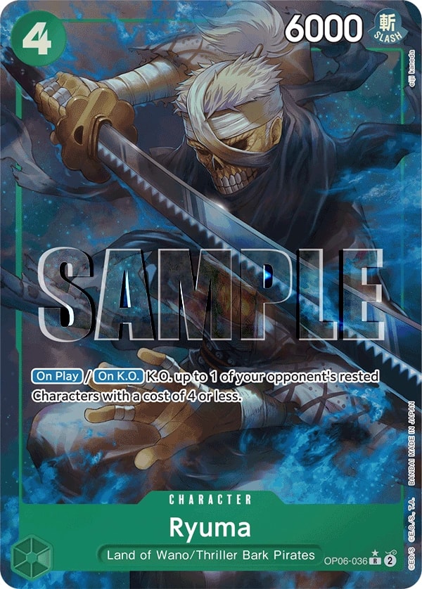 Ryuma (036) (Full Art) One Piece card