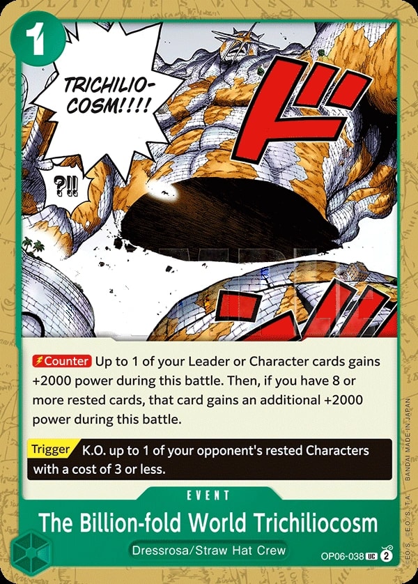 The Billion-fold World Trichiliocosm (OP06-038) — Uncommon One Piece card