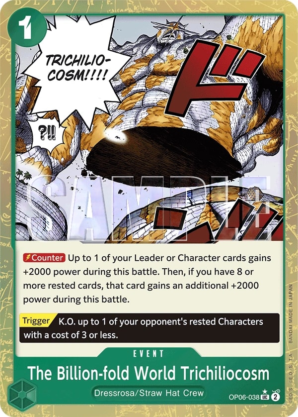 The Billion-fold World Trichiliocosm (038) (Textured Foil) One Piece card