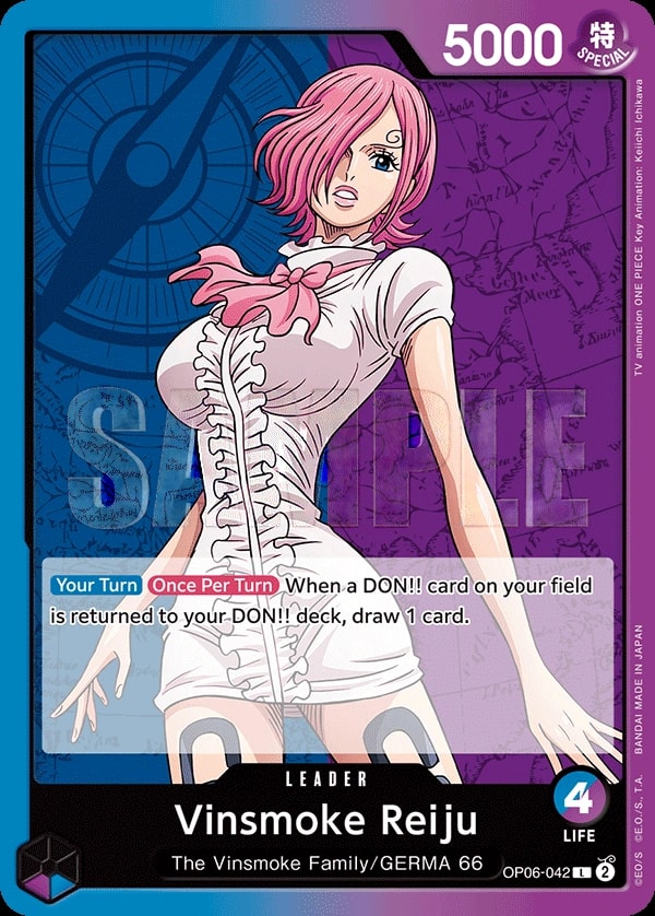 Vinsmoke Reiju OP06-042 One Piece leader card