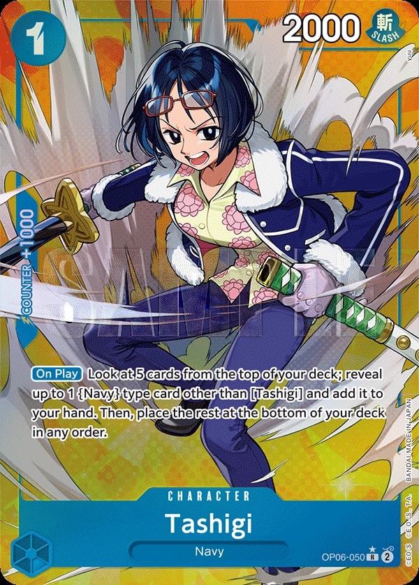 Tashigi (050) (Alternate Art) One Piece card