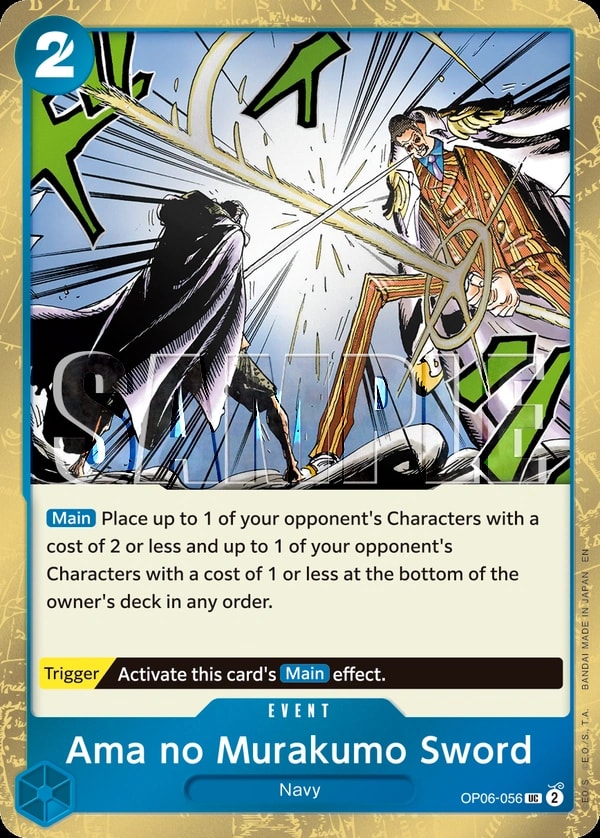 Ama no Murakumo Sword (056) (Pirate Foil) One Piece card