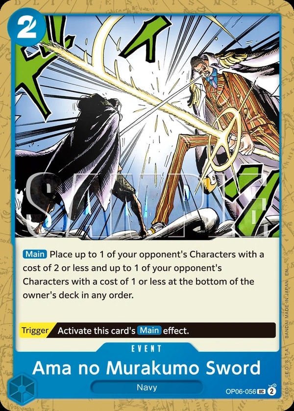 Ama no Murakumo Sword (056) (Reprint) One Piece card