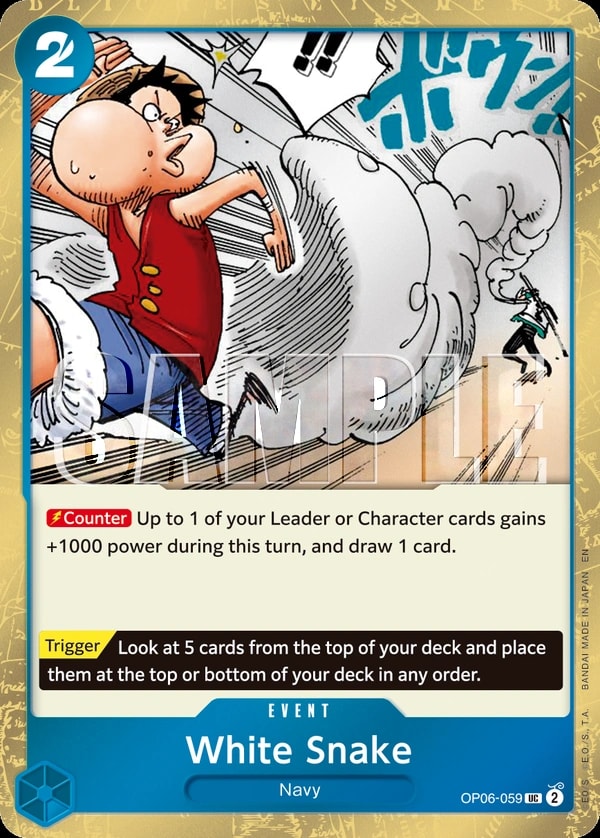 White Snake (059) (Pirate Foil) One Piece card
