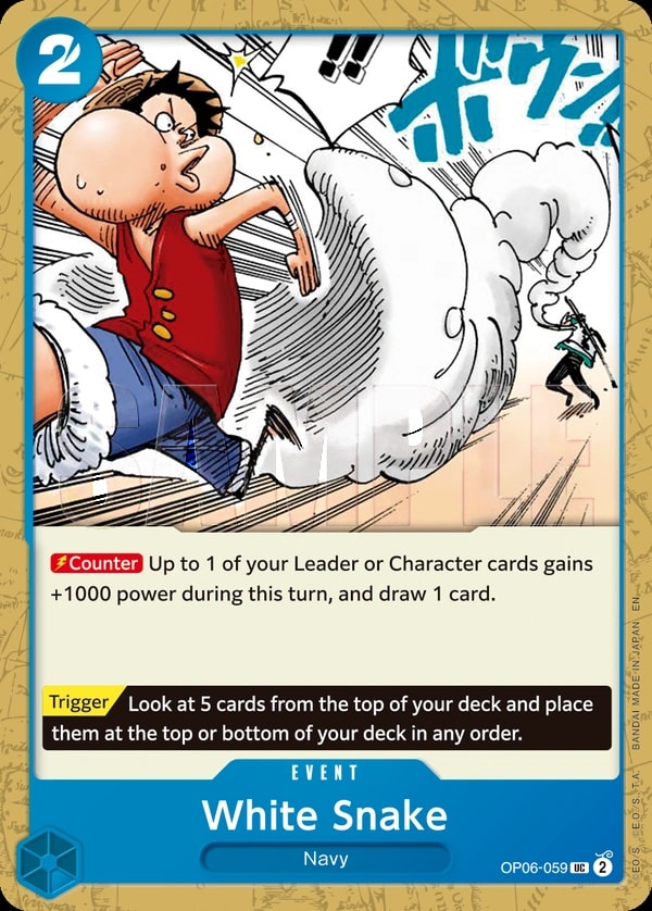White Snake (059) (Reprint) One Piece card