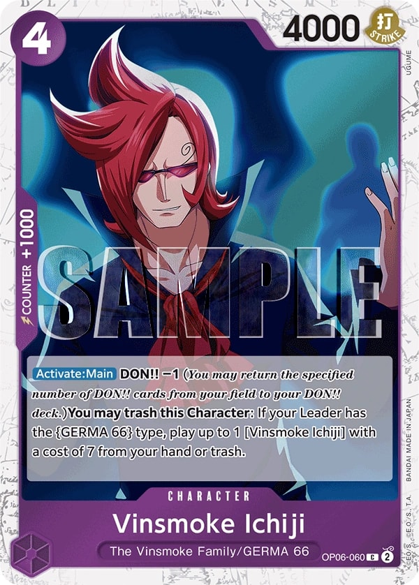 Vinsmoke Ichiji (060) (OP06-060) One Piece card